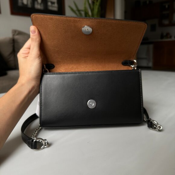 COACH Black Crossbody Flap Bag - Picture 9 of 13